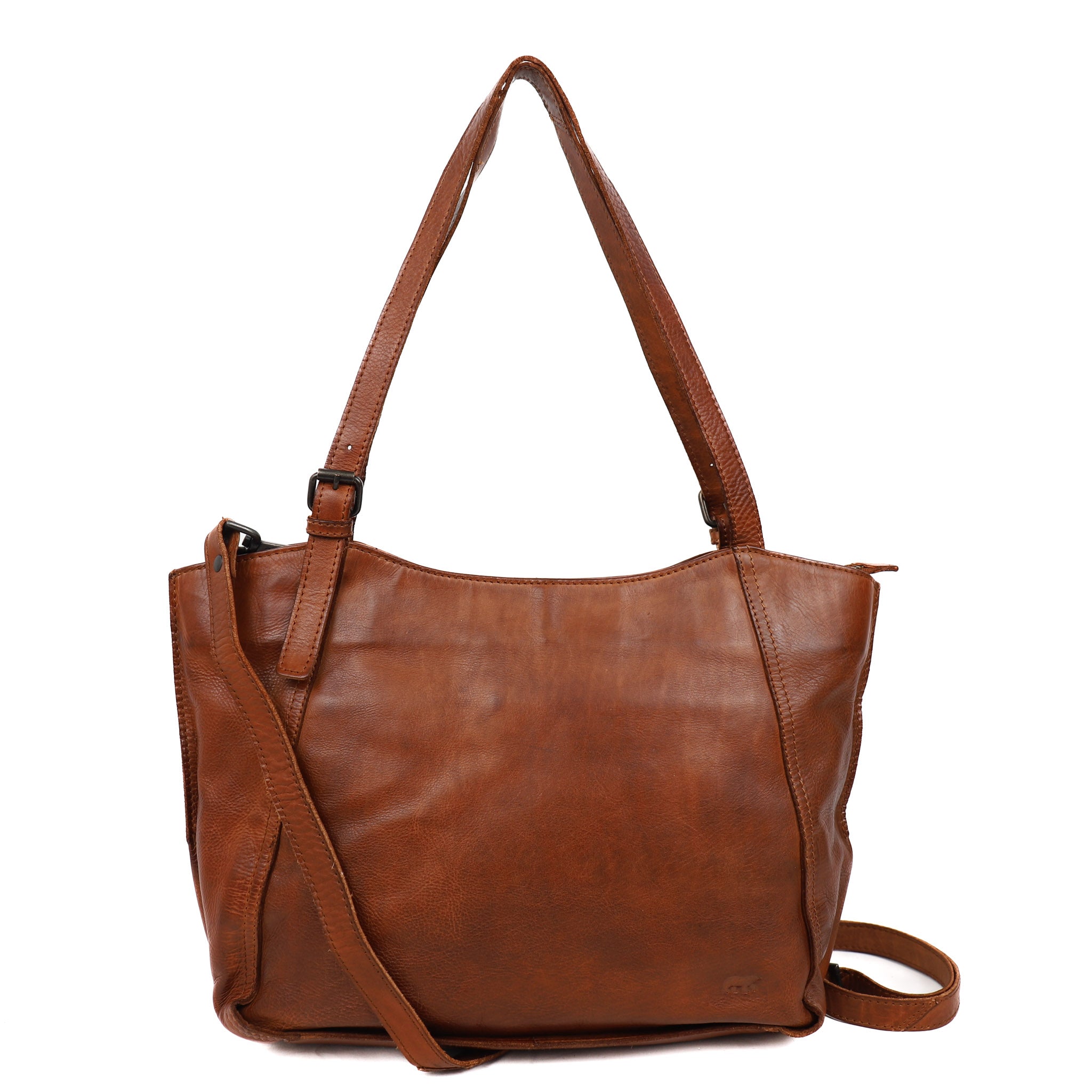Hand-/schoudertas 'Yvonne' cognac Cognac