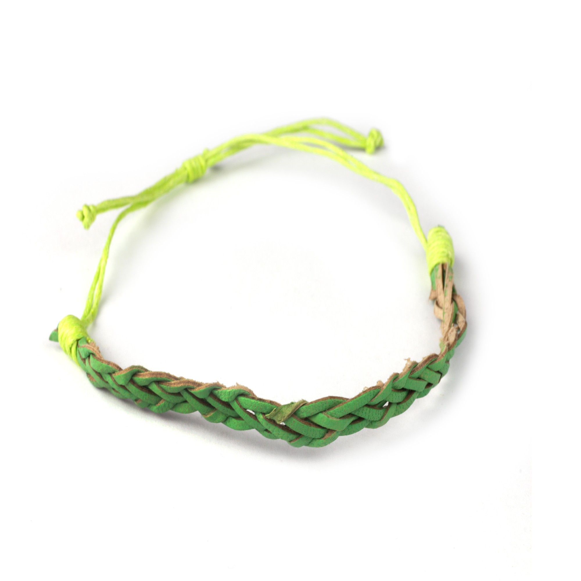 Armband geflochten, hellgrün, Ø 10 cm günstig bestellen