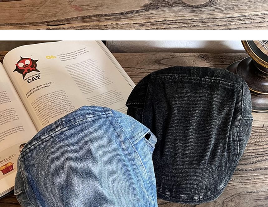 Cap Station - Denim krantenjongenspet