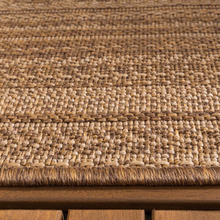 Jute buitenkleed - Mavi Stripes Creme/Bruin