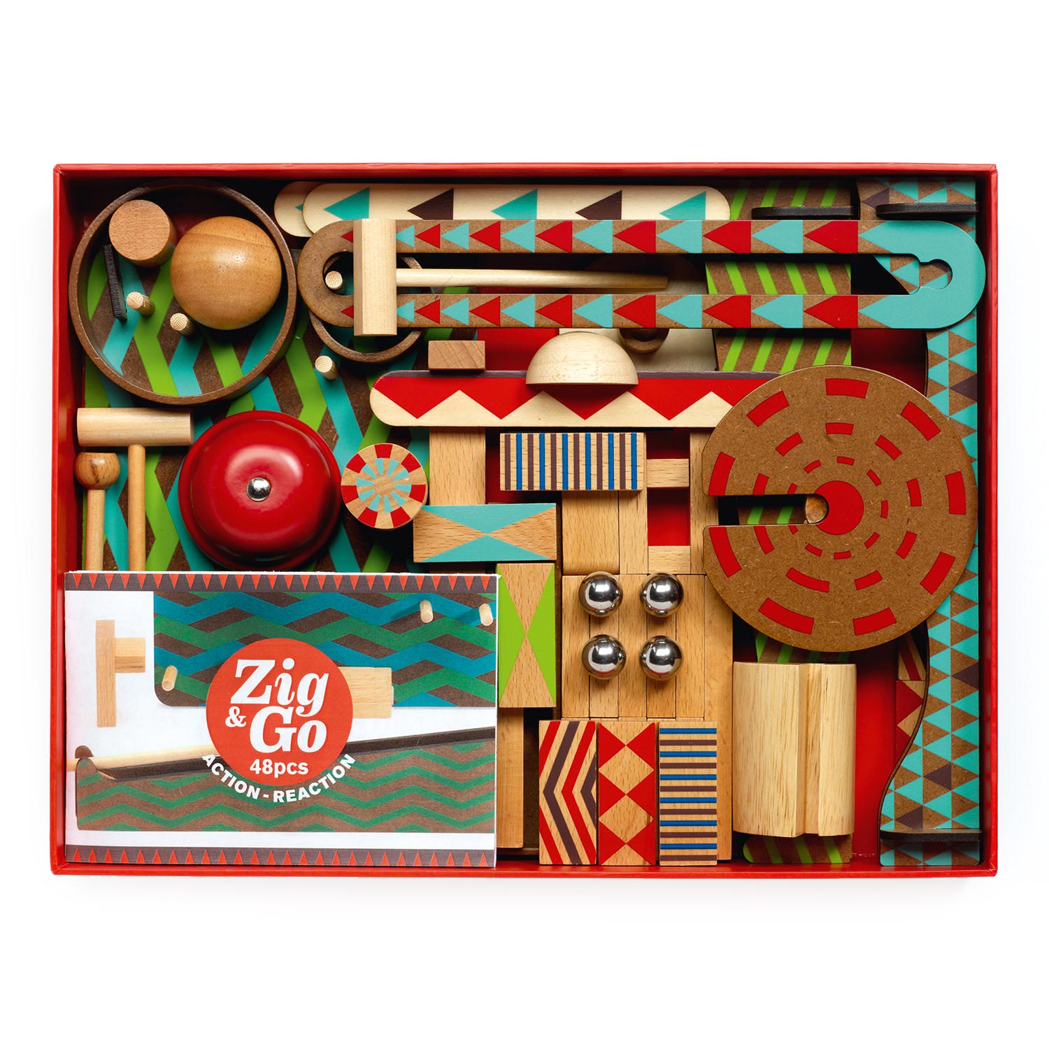 Djeco Zig & Go Action Reaction Baan, 48dlg.