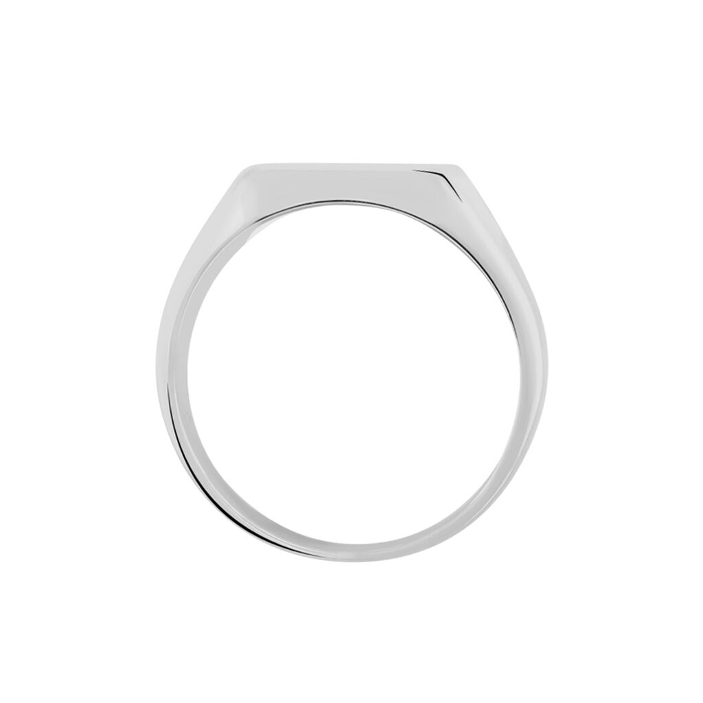 Chevalière Gaspare Argent Blanc