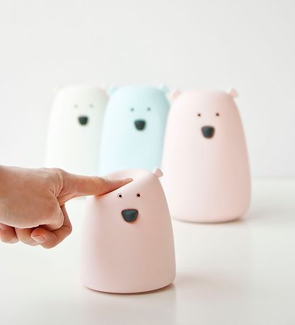 Rabbit & Friends Lampe - 10x8, 5 cm - Klein Bär - Pink