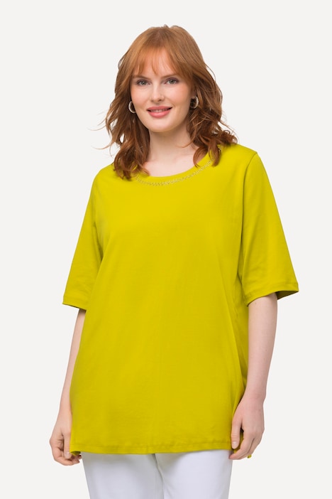 T-Shirt, A-Linie, Rundhals, Halbarm, Pima Cotton