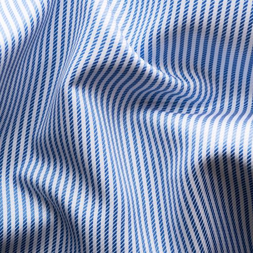 Eton Striped Signature Twill Contemporary Skjorte, Light Blue, 46