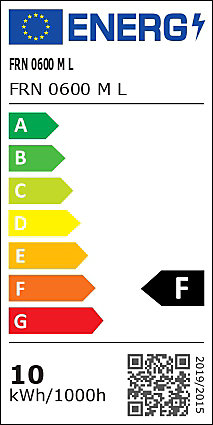 Miroir de salle de bains lumineux LED cadre blanc H. 75 x L. 60 cm, Pura