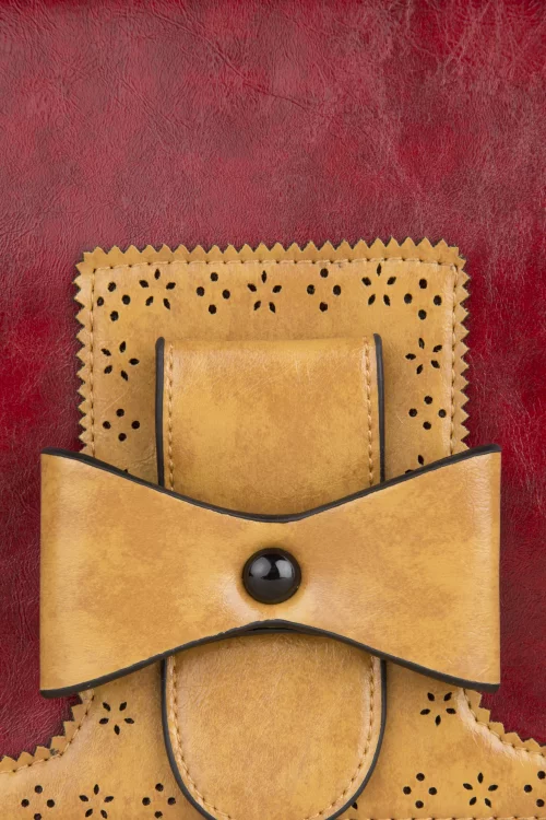 Banned Retro Antieke handtas in rood