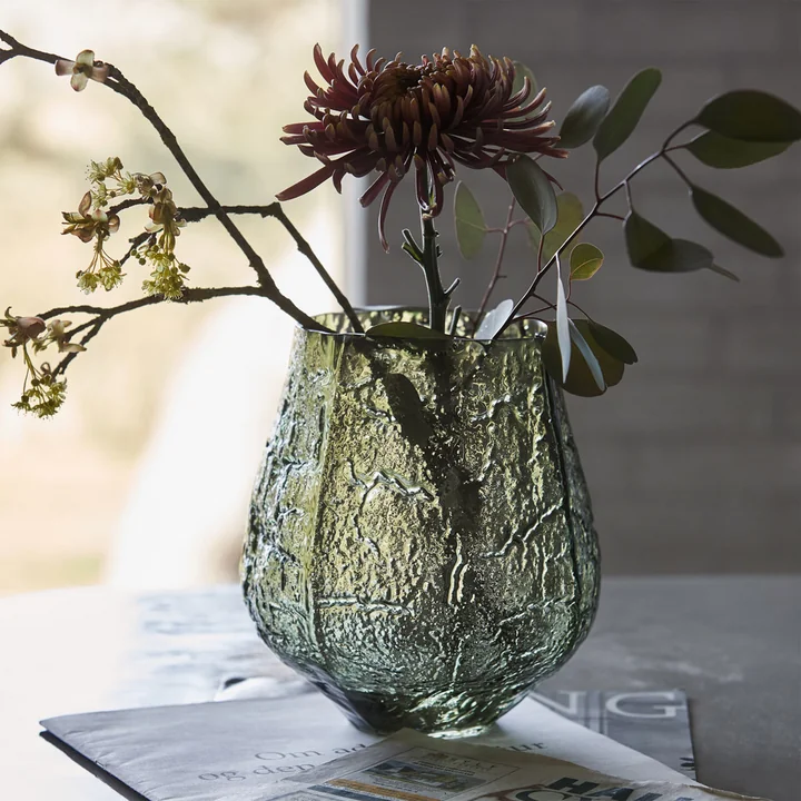 House Doctor - Moun Vase, dunkelgrün