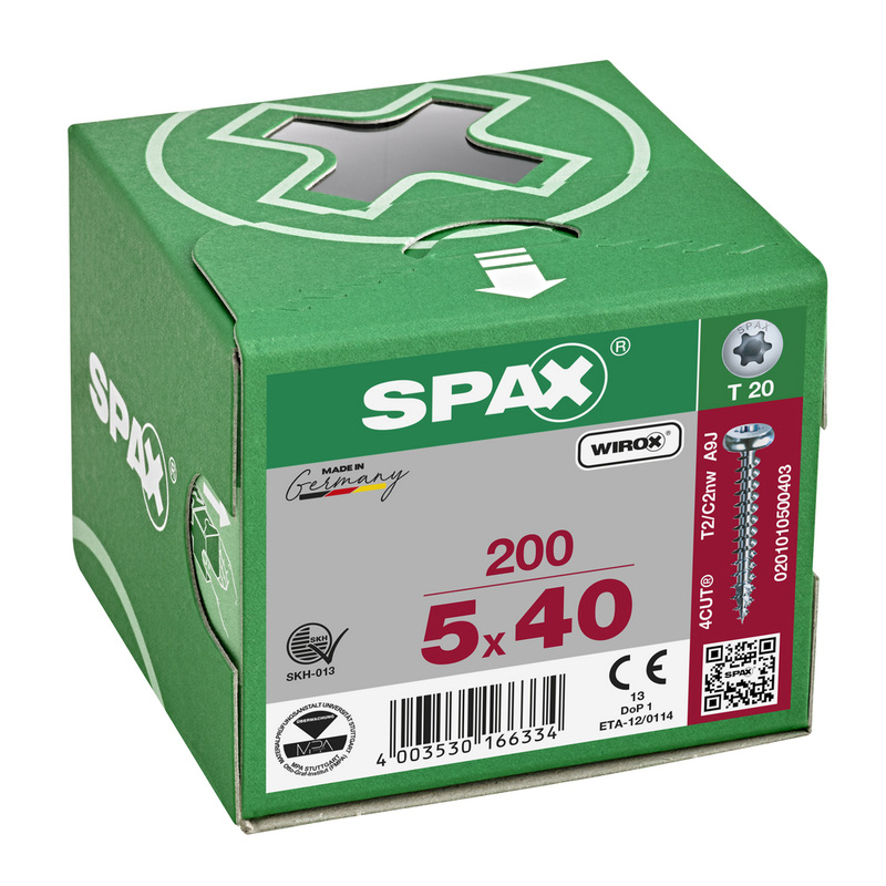 Spax universele schroeven bolkop voldraad 5x40mm TX20