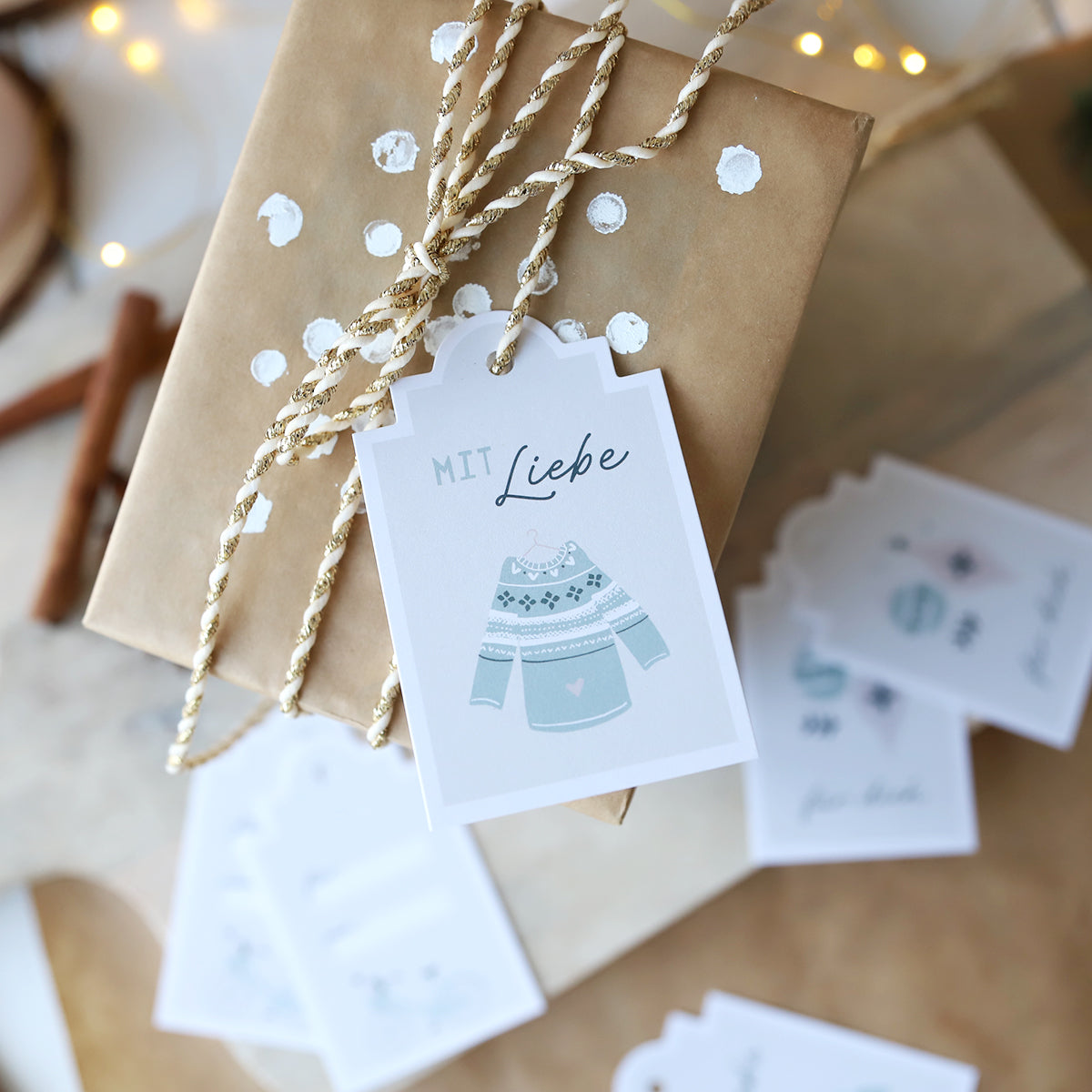 Geschenkanhänger „Mit Liebe