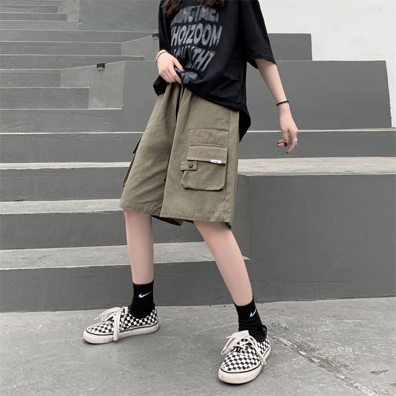 2DAWGS - Cargoshorts met trekkoord in de taille en wijde pijpen