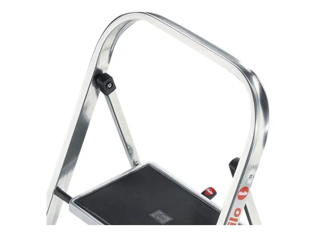 Hailo K30 - Trinstol - 2 trin - arbejdshøjde: 2.25 m - aluminium - aluminium med sorte trin