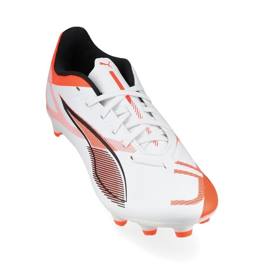 PUMA Ultra 5 Play FG/AG Unlimited - Blanc/Noir/Glowing Red Femme