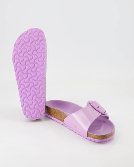 Birkenstock Madrid Big Buckle Pantoletten in Lila