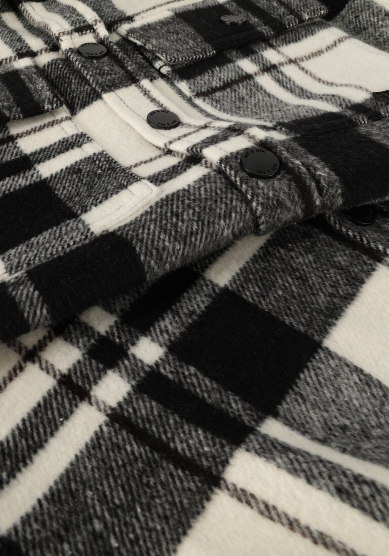 NIK & NIK zwarte nik & nik casual overhemd skyler plaid shirt