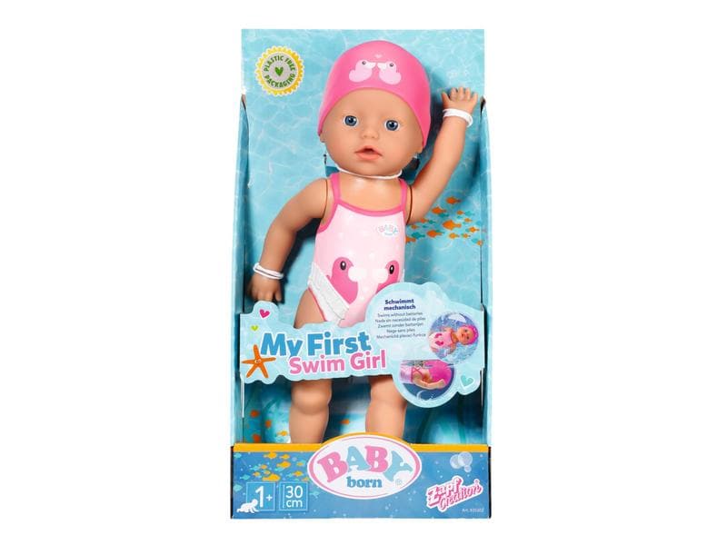 Baby Born Puppe My First Swim Girl 30 cm Wasserdichte Badepuppe