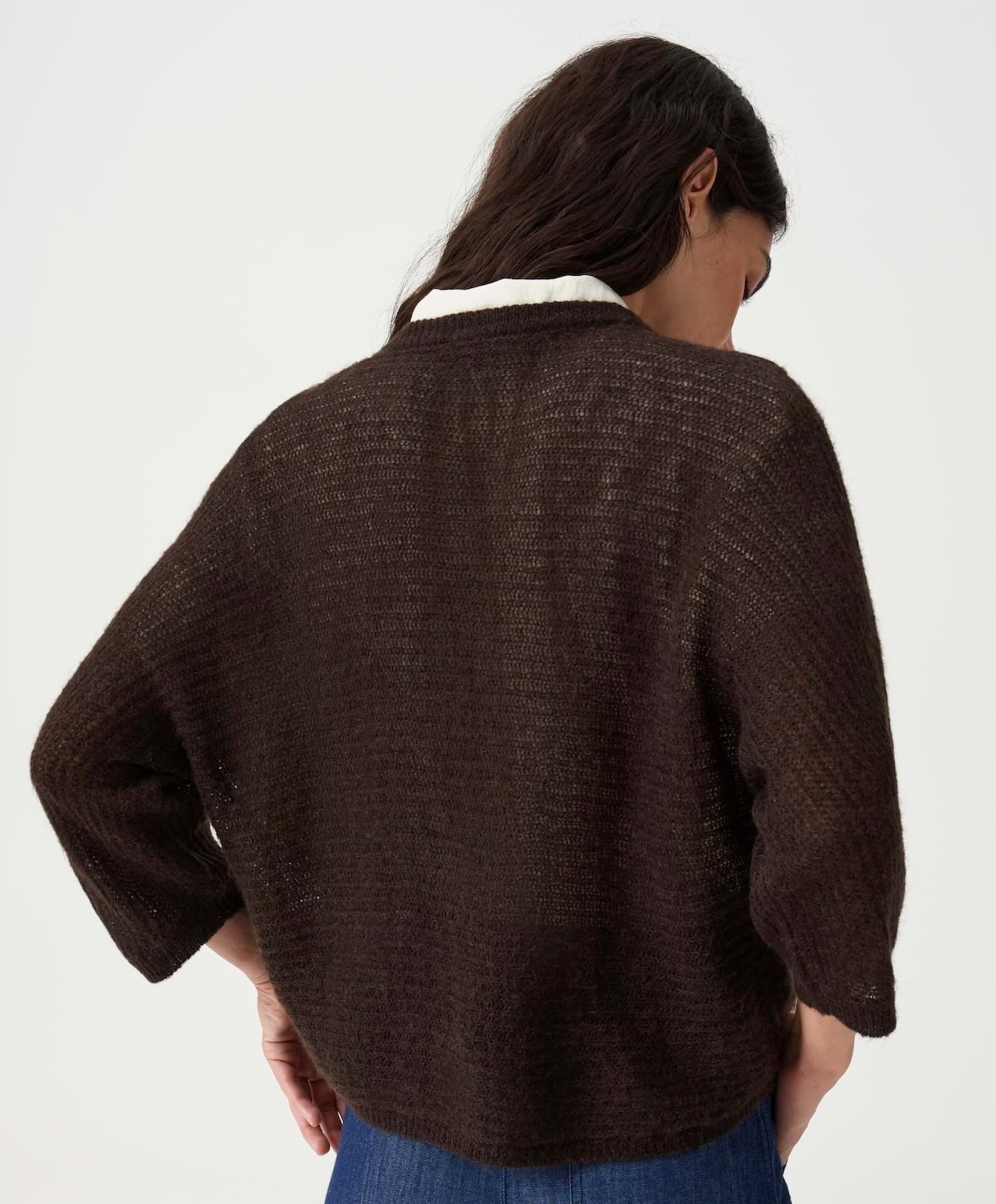 OPUS Dames vest bruin