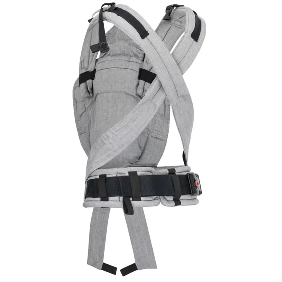 Hoppediz Babytrage Nabaca Basic-Set Regular grau meliert