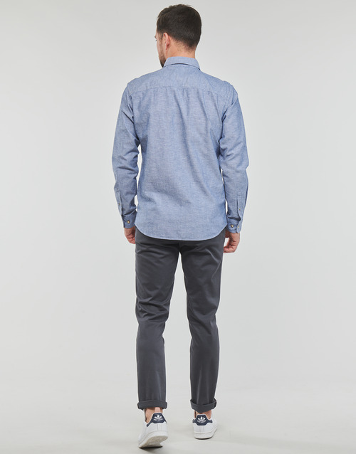 Jack & Jones - JJESUMMER SHIRT L/S - Bleu