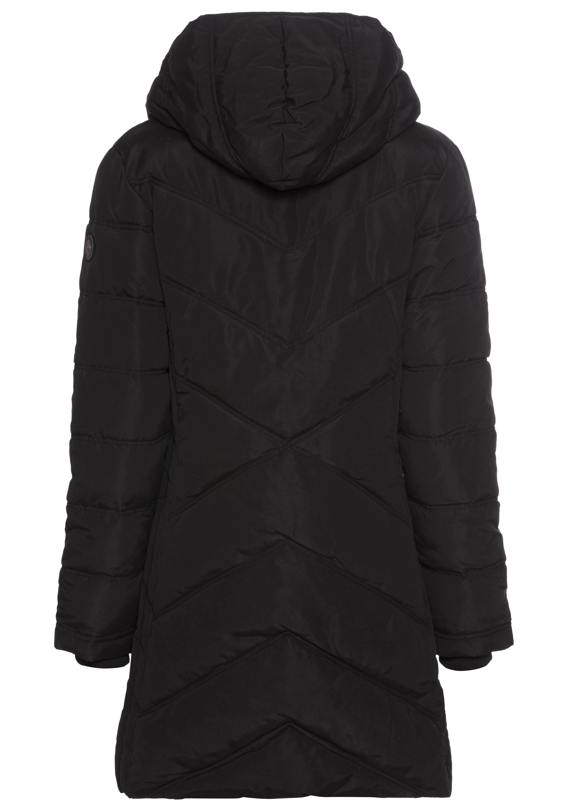 KangaROOS Winterjacke mit Kapuze mit hochschliessendem Kragen,  gefütterte Kapuze