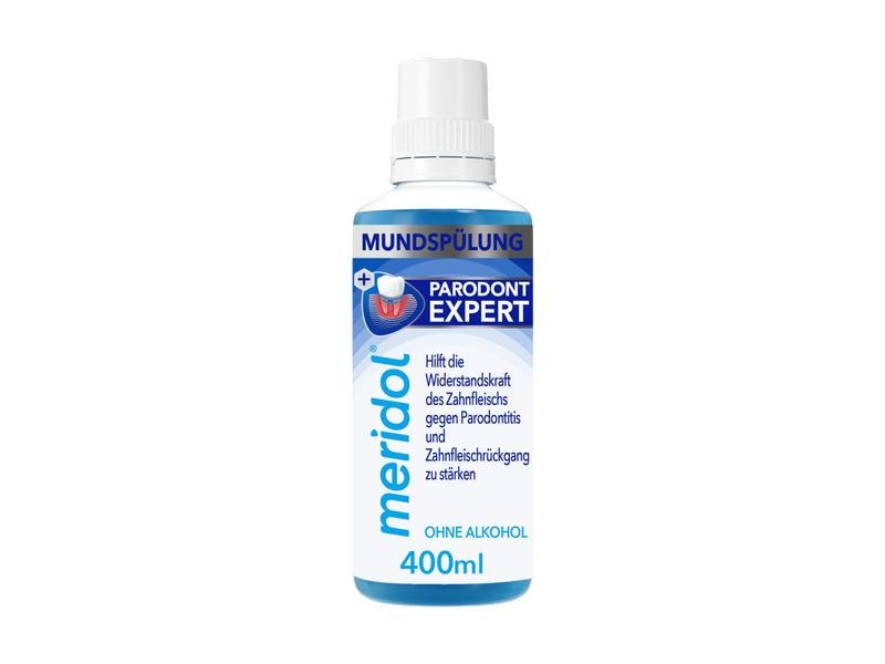 meridol Mundspülung Parodont Expert 400 ml Wirksame Mundspülung gegen Zahnfleischbluten und -entzündungen