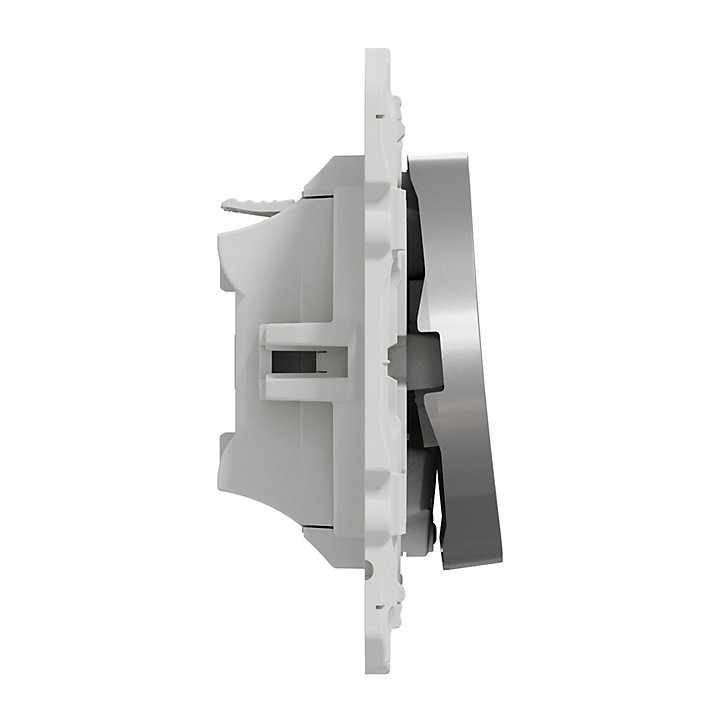 Mécanisme poussoir lumineux Schneider Electric Odace aluminium