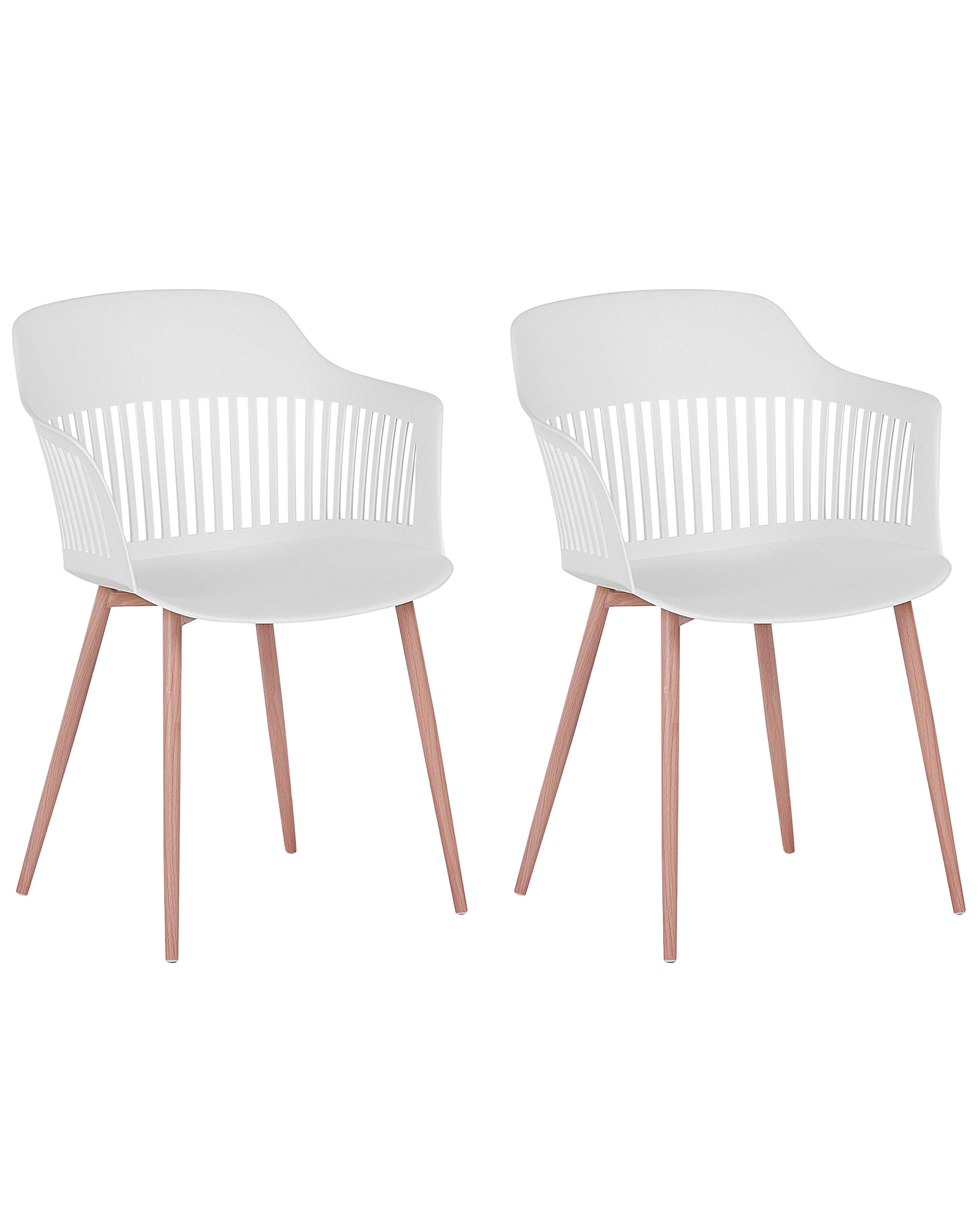 Set van 2 eetkamerstoelen BERECA Wit