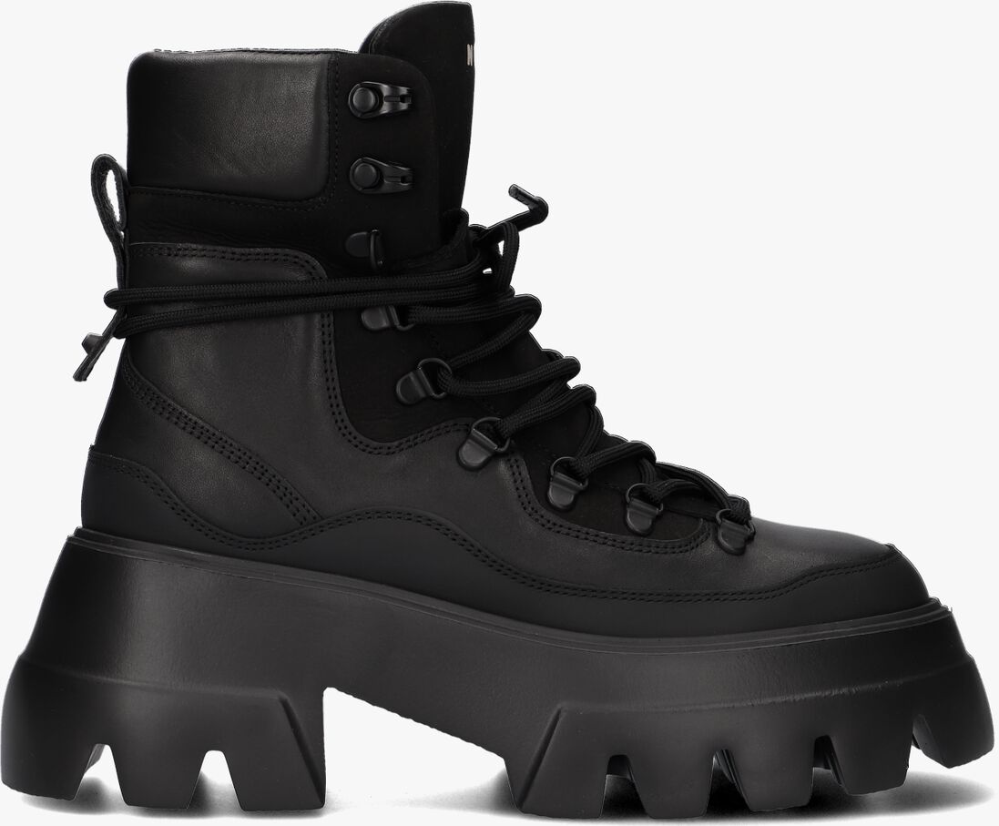 zwarte nubikk veterboots flore montagne