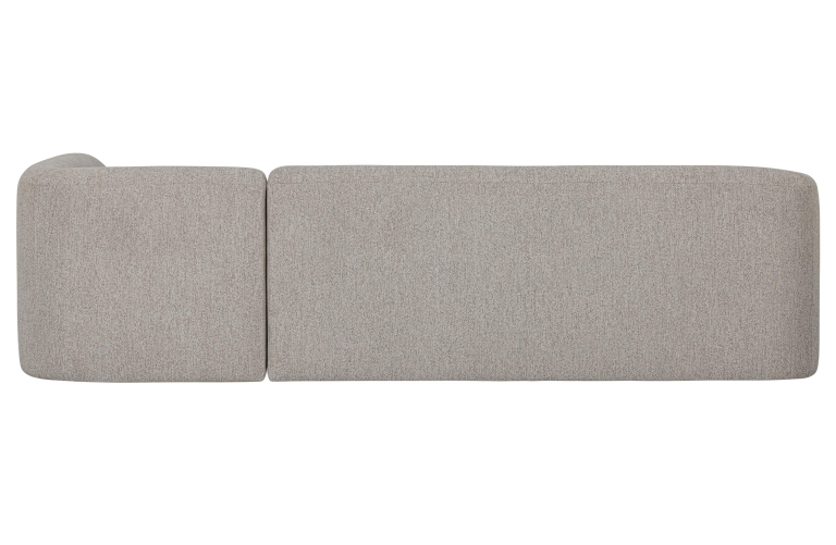 WOOOD Sloping hoekbank rechts naturel melange