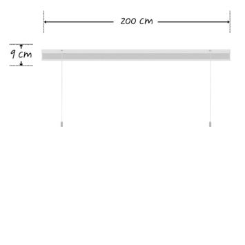 KARWEI enkel plisségordijn lichtdoorlatend wit (kleurnr. 6010) 200x220 cm (bxh)