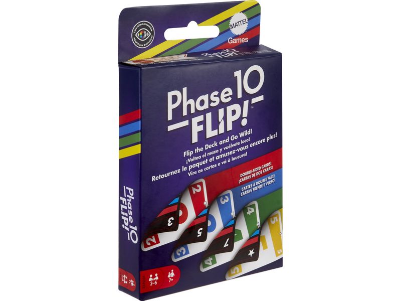 Mattel Spiele Phase 10 Flip Dynamisches Kartenspiel für die ganze Familie