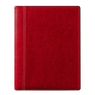 Agenda spiralé Palermo Timing - 1 semaine sur 2 pages - 17 x 22 cm - rouge - Brepols