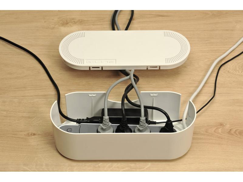 STEFFEN Kabelbox 325 x 120 x 115 mm D-Line-Box für mehr Ordnung, weiss