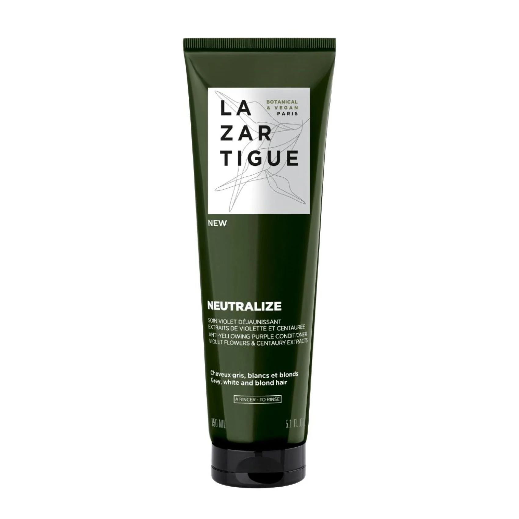 NEUTRALIZE SOIN APRES SHAMPOOING Violet Déjaunissant Cheveux Blonds, Blancs et Gris |