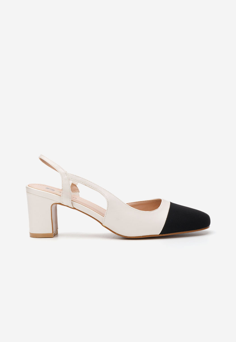 Chaussures à talon épais nude Emesa