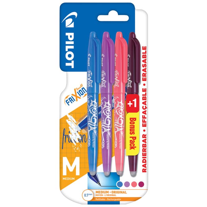 Pilot FriXion Ball - Tintenroller - 4er Set