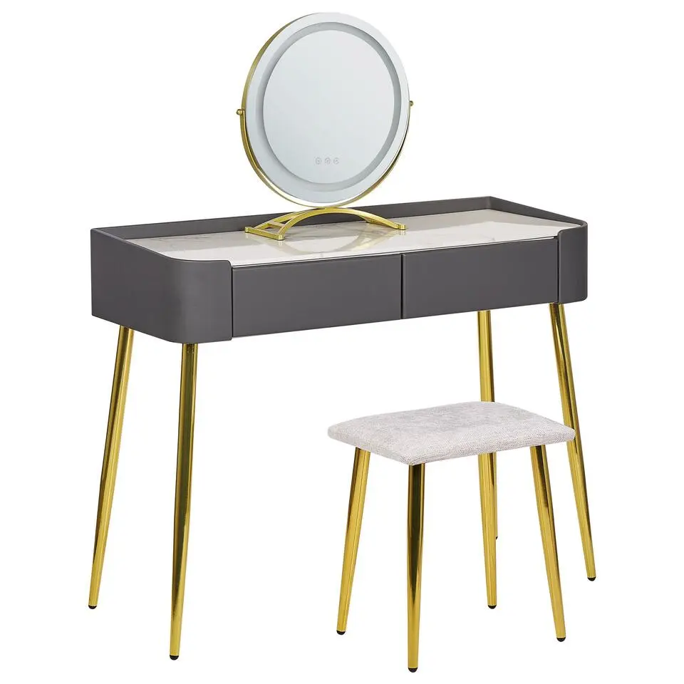 SURIN - Kaptafel - Grijs - MDF