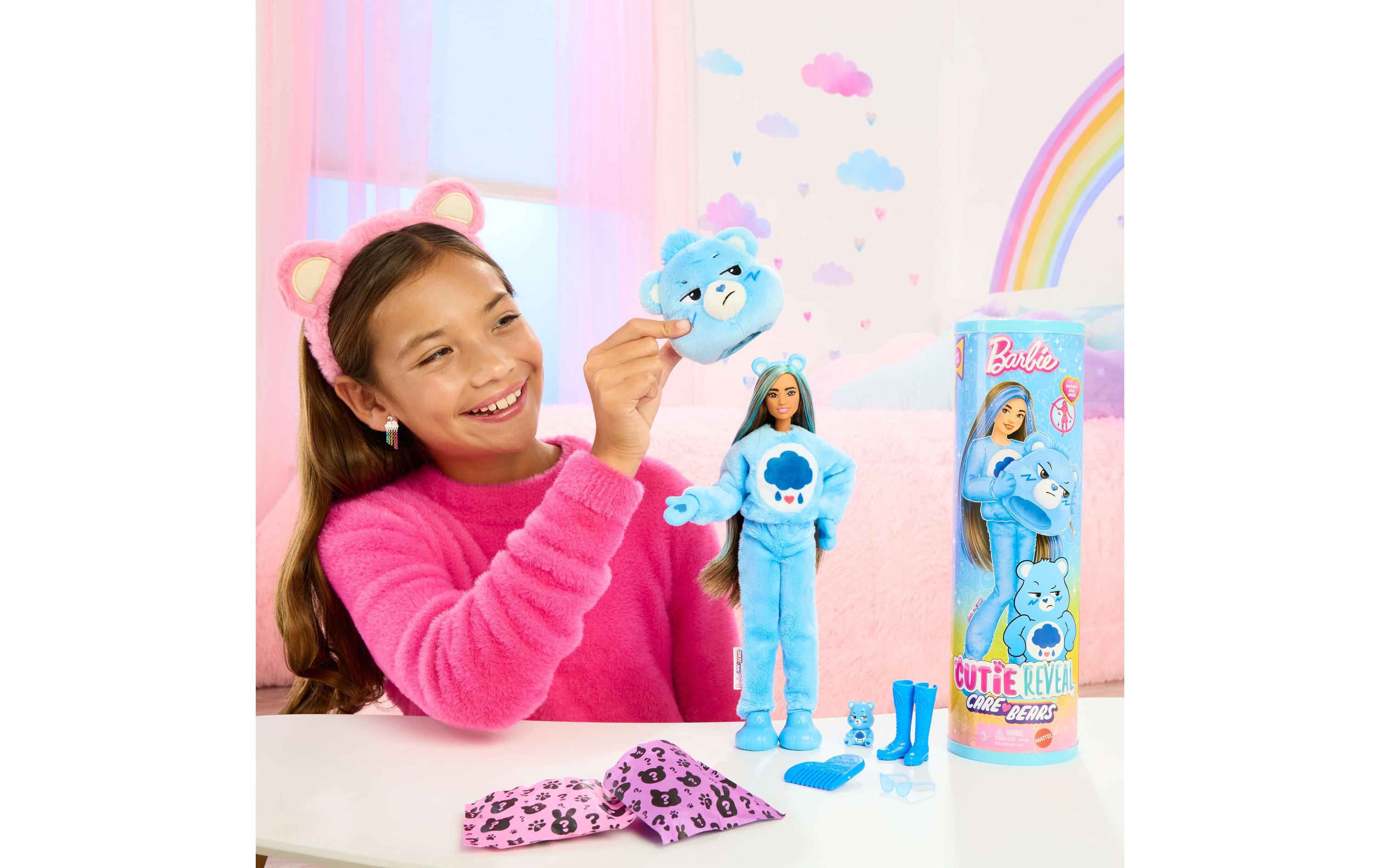 Puppe Cutie Reveal Care Bears 3 - BrummbärchiBarbie-Puppe aus der Cutie Reveal-Reihe