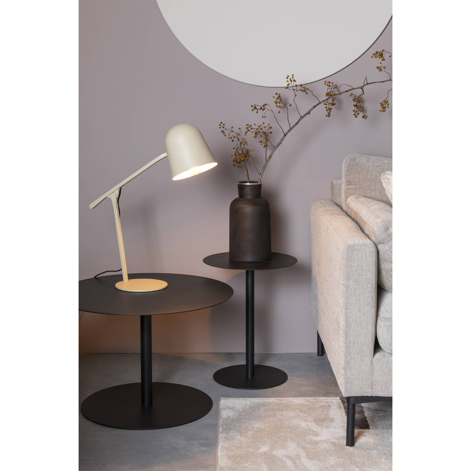 Zuiver Zuiver Lau Tafellamp/ Bureaulamp Beige