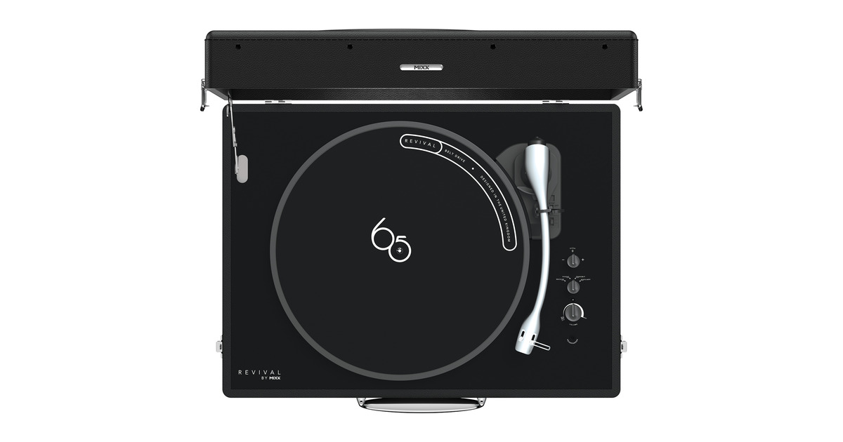 MIXXRevival 65 Stereo platenspeler  (Zwart)