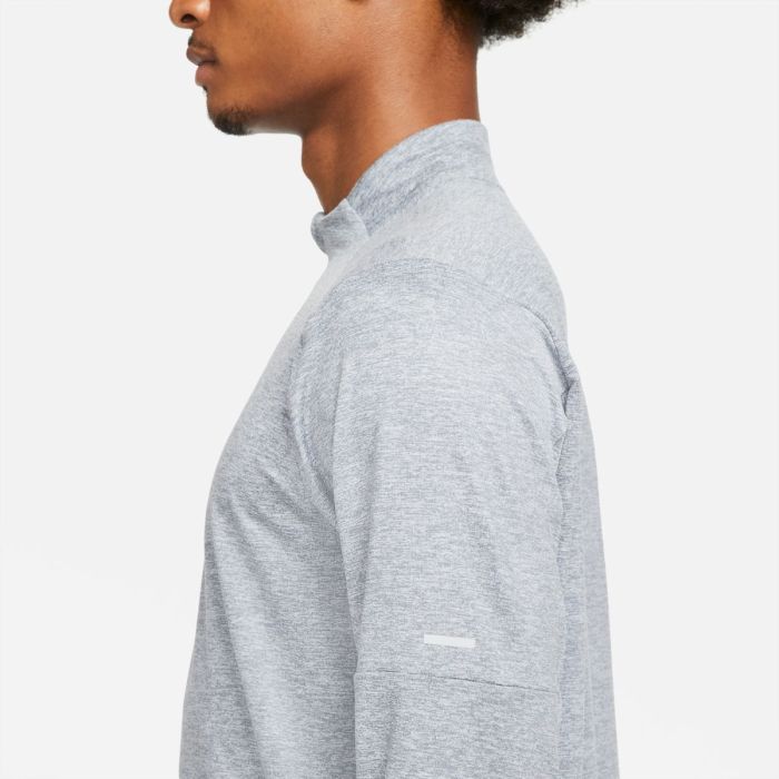 Nike Herre T-shirts Dri-FIT Half Zipp Long Sleeve Grå