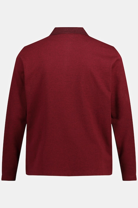 Poloshirt, Langarm, Piqué, Polokragen