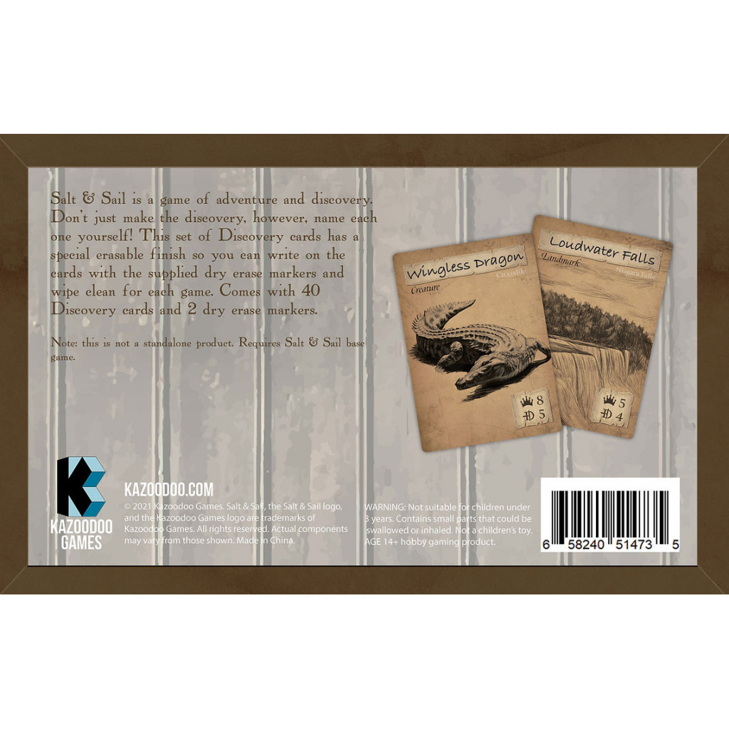 Salt & Sail: Rewritable Discovery Cards