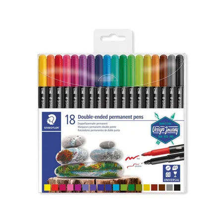 STAEDTLER® Doppelfasermaler permanent, 18 Stück