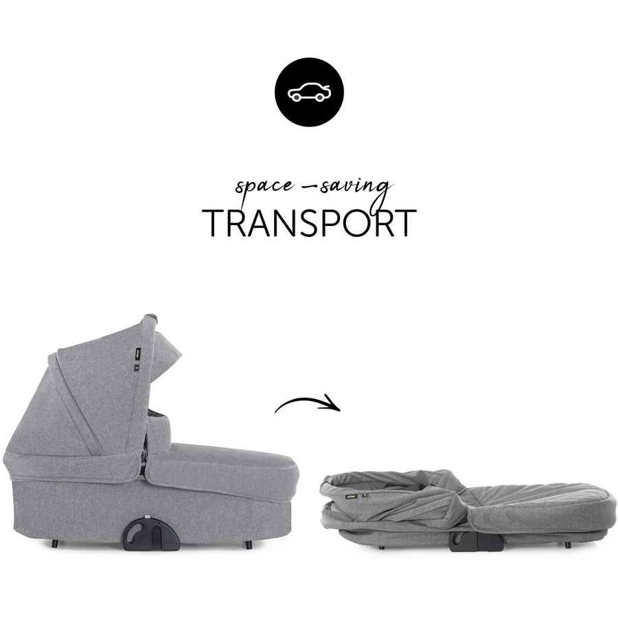 hauck Kinderwagenaufsatz Colibri Melange Grey