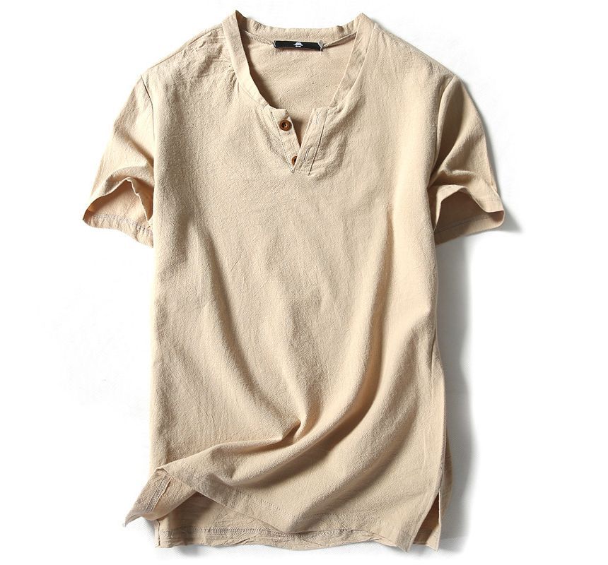 YIKES - T-shirt met korte mouwen en inkeping aan de hals