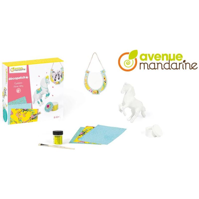 Coffret créatif, Décopatch, Equitation - Multicolore