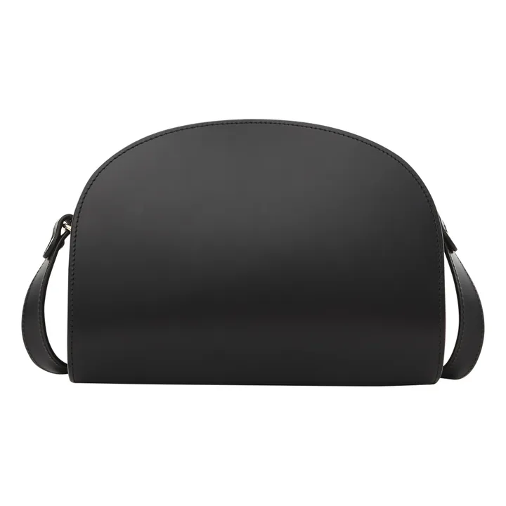 A.P.C. Sac Demi Lune Cuir Lisse | Noir