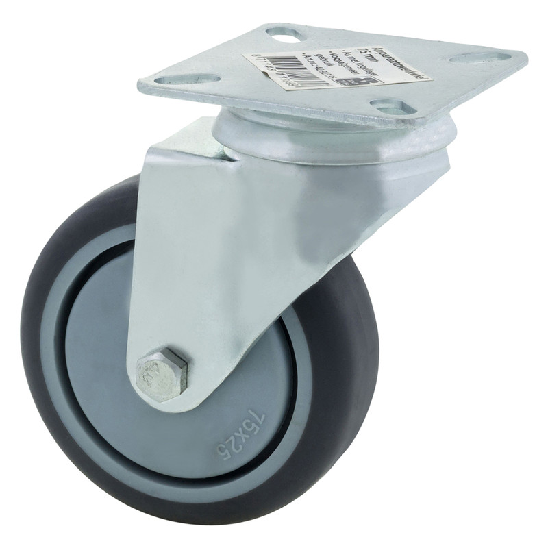 Apparaatzwenkwiel kogellager 75mm 60kg