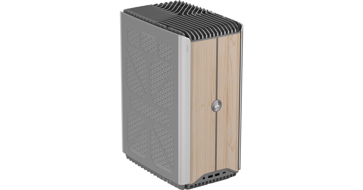 CorsairONE i500 (CS-9020039-PE) gaming pc  (Zilver/houtkleur | Core i9-14900K | RTX 4080 SUPER | 32 GB | 2 TB SSD)